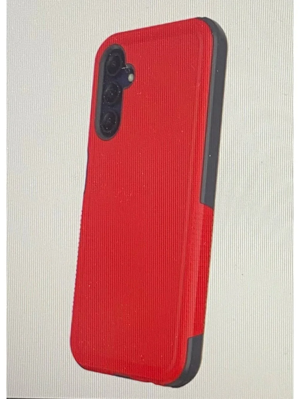 Onn Slim Rugged Case for Samsung Galaxy A15 5G Red/Gray